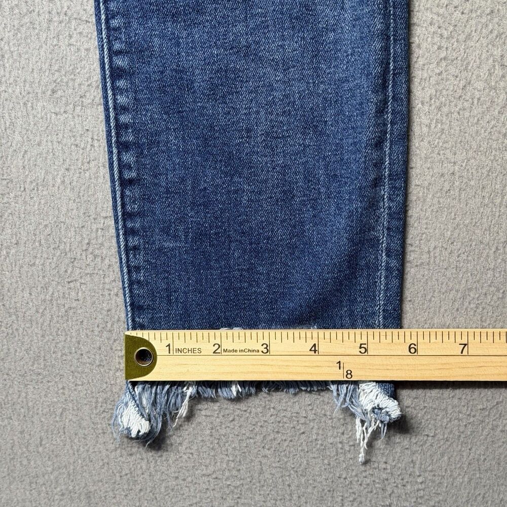 Abercrombie & Fitch Womens 6/28 Simone High Rise Ankle Distressed Blue Jeans - Picture 10 of 10